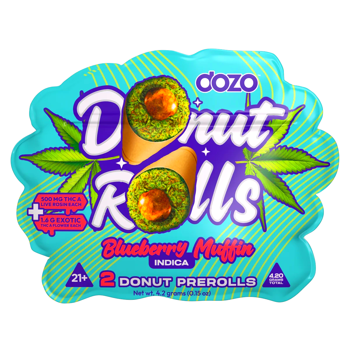 Dozo Donut Prerolls 4.20 g | Blueberry Muffin (Indica)