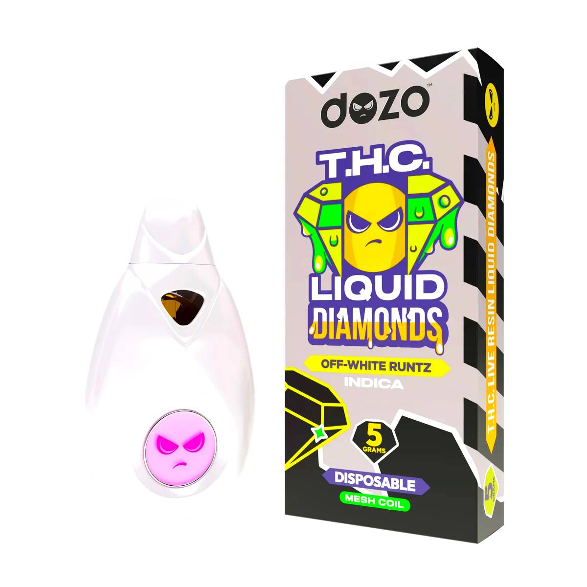 5g Liquid Diamonds Disposable | Off-White (Indica)